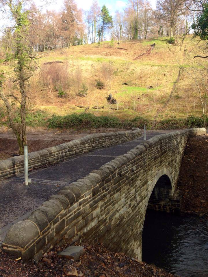 Photo Credit ~ Penllergare Valley Trust ~ The newly built Llewelyn Bridge