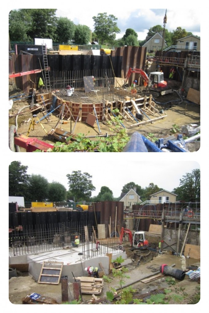 Construction work prior to installation