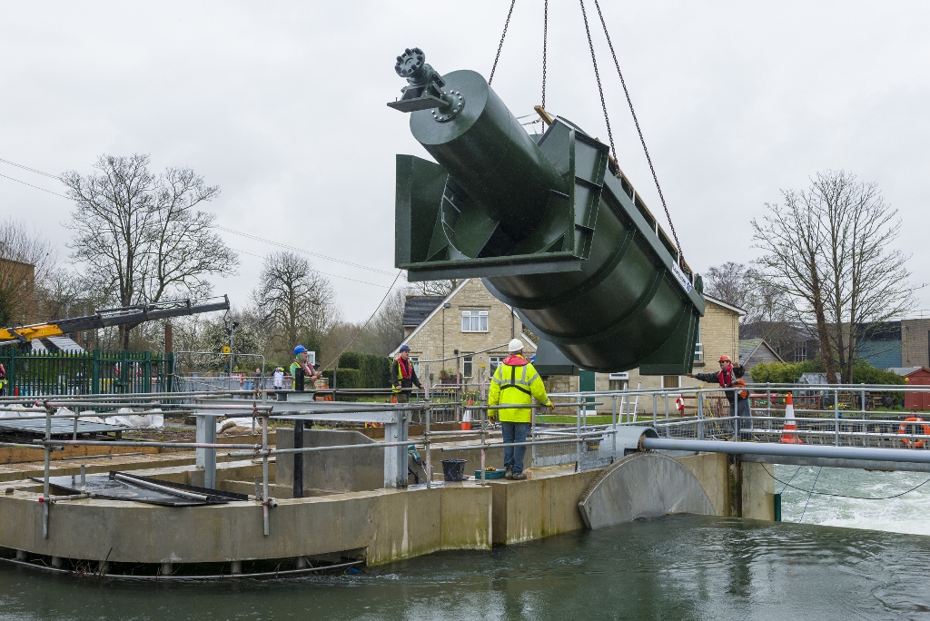 Osney lock hydro installation