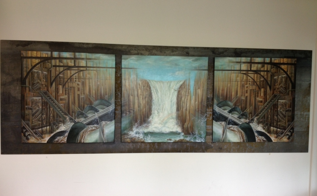 Artwork displayed at Landustrie by Friesian artist Ymke Meester