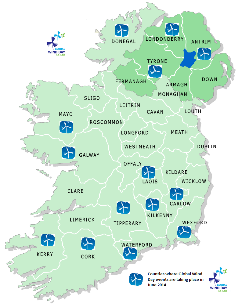 Global Wind Day Events around Ireland 2014. Photo Credit: IWEA