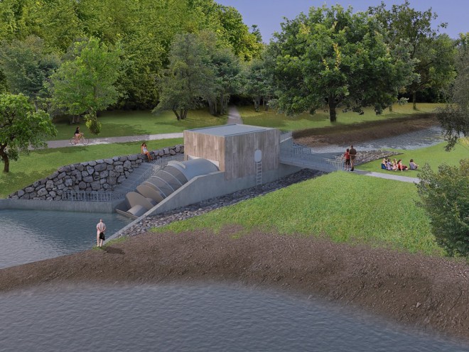 The proposed Donside hydropower scheme 